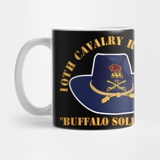 10th Cavalry Regiment w Cav Hat - Buffalo Soldiers Mug